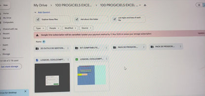 100 Progiciels Excel Professionnels